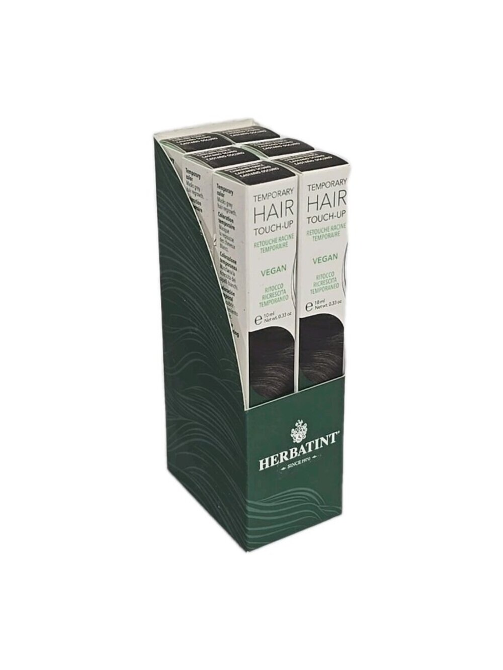 6‑Pack Herbatint Vegan Temporary Hair Touch‑Up – Dark Chestnut 10 ml (Italian)